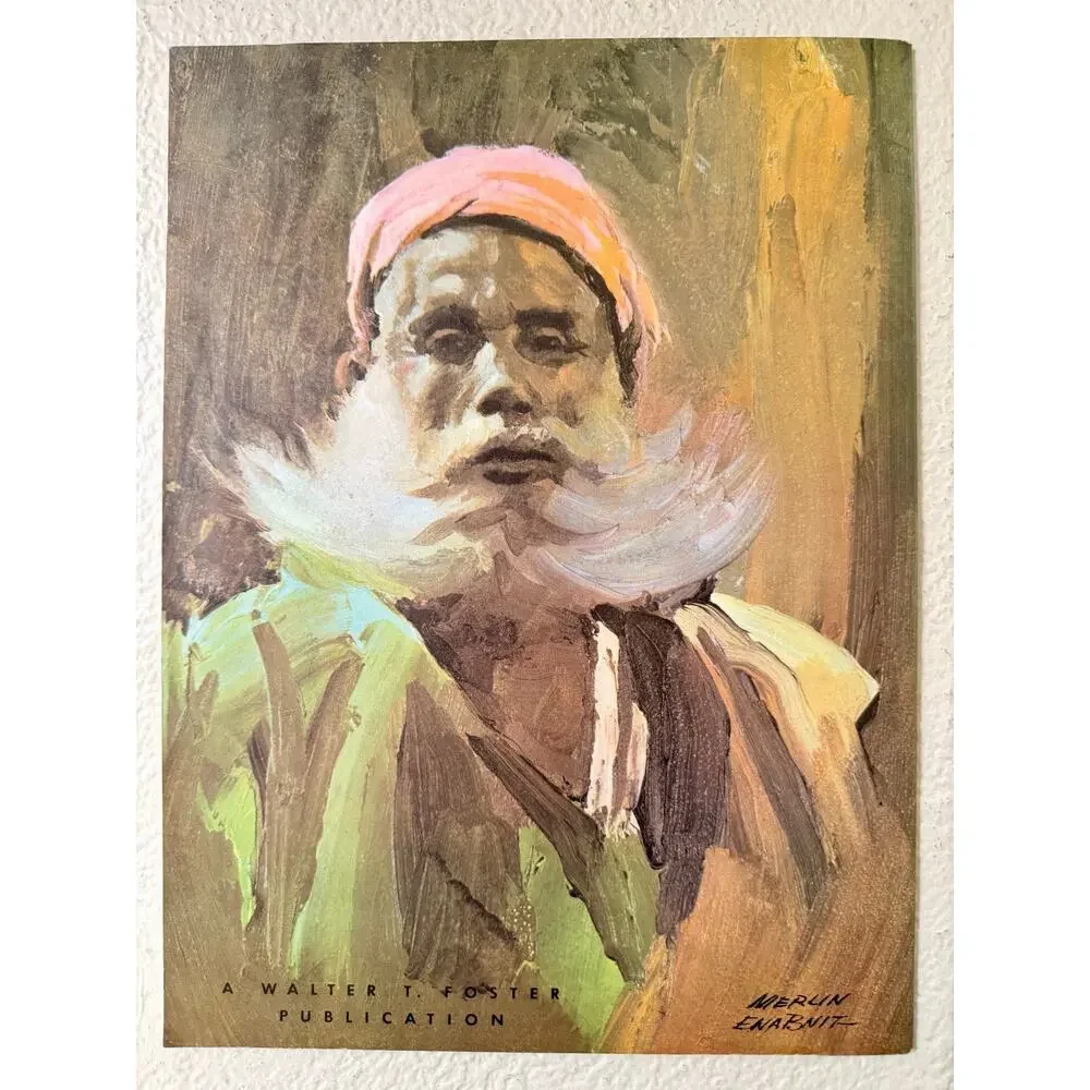 Vintage Walter Foster #65 How to Use Color in Portraits Merlin Enabnit Book